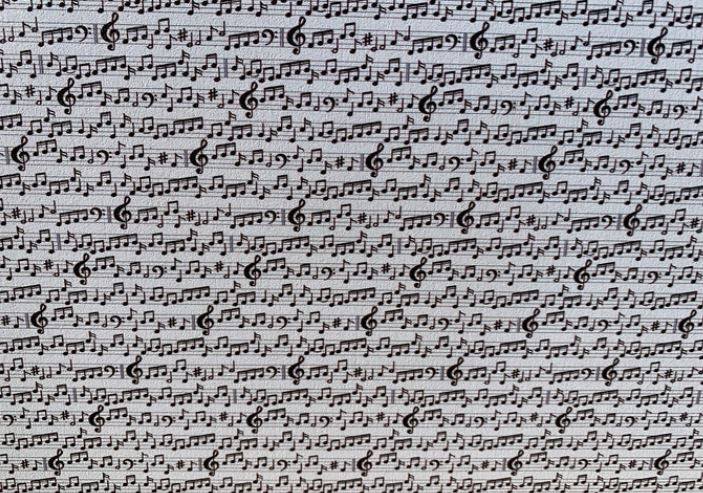Sheet Music Topper With Earrings