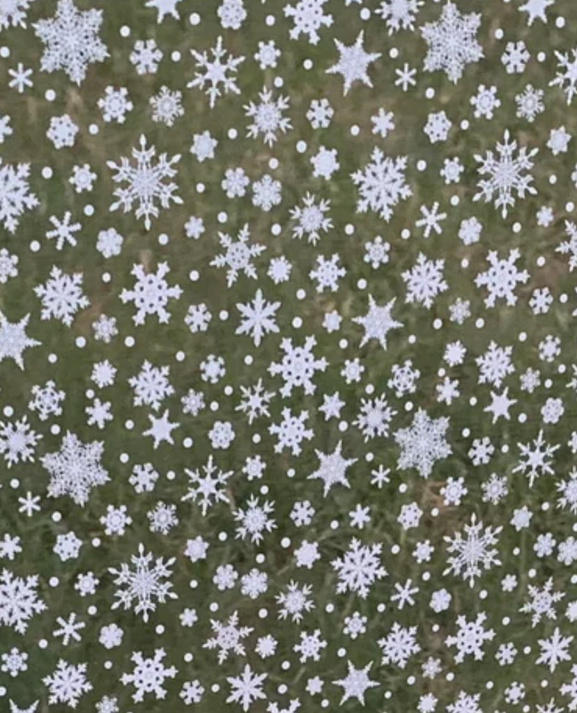 White Snowflake Earrings