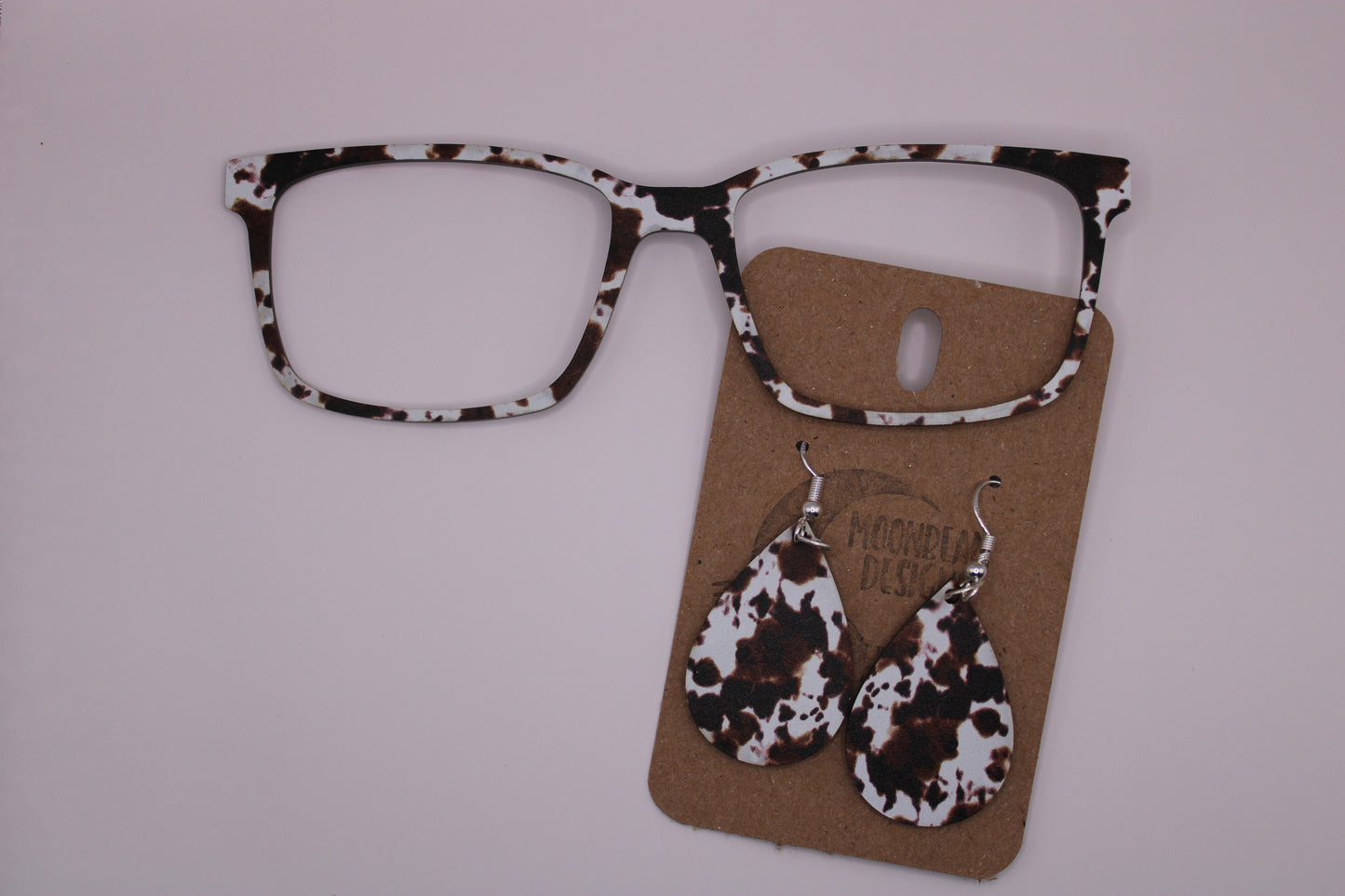 Cowhide Topper With Earrings