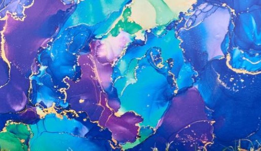 Blue and Purple Swirl Topper
