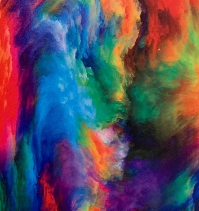 Rainbow Swirl Topper