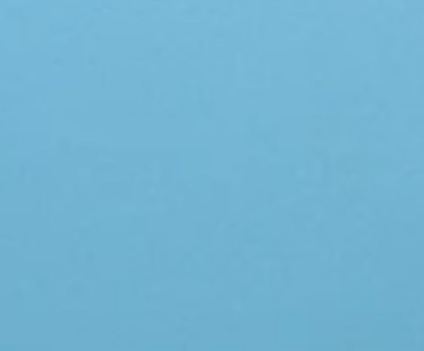 Solid pastel blue topper