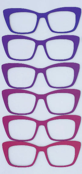 Purple- Pink Gradient Set of 6