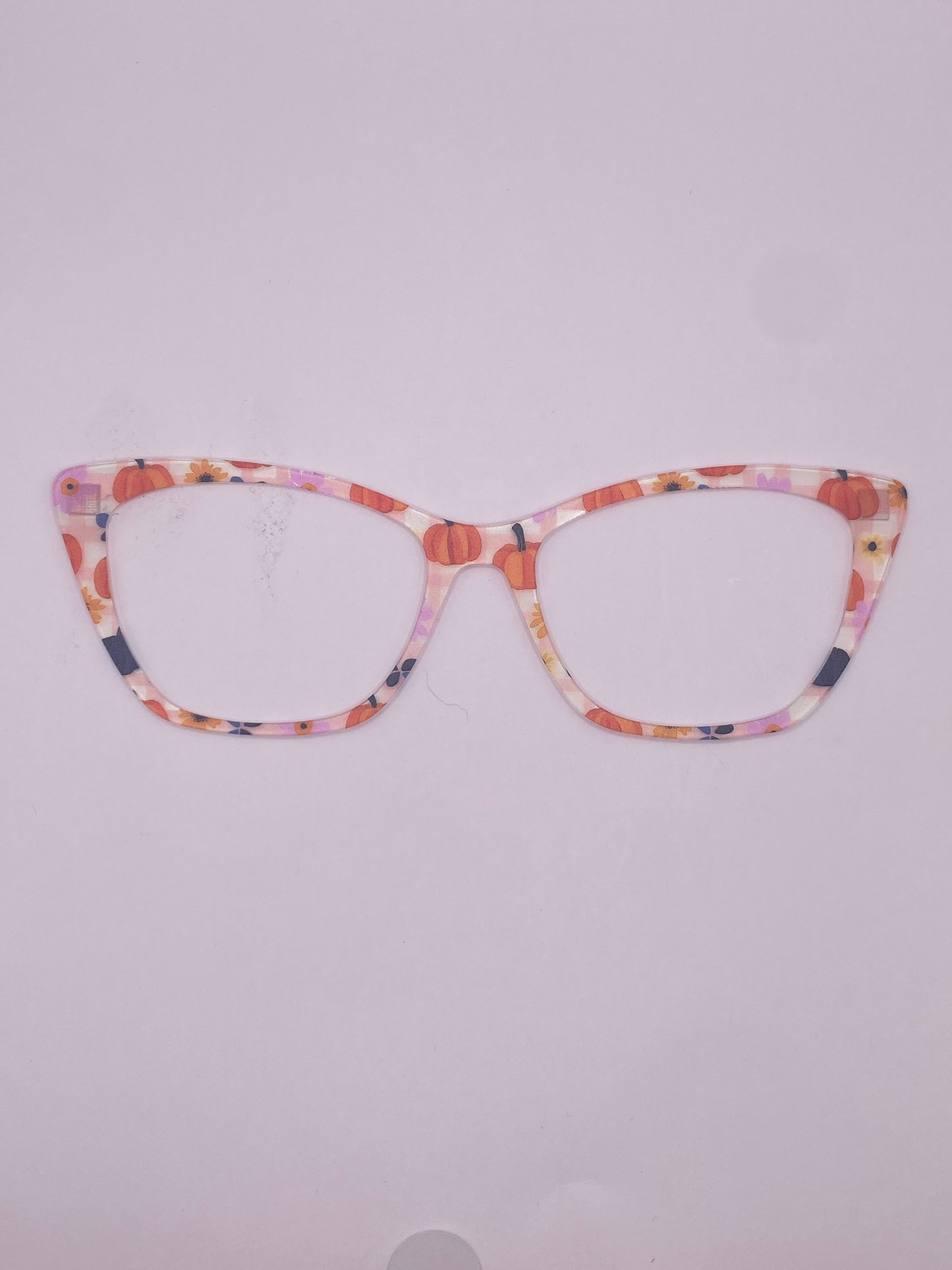 Black & Orange pumpkin plaid topper