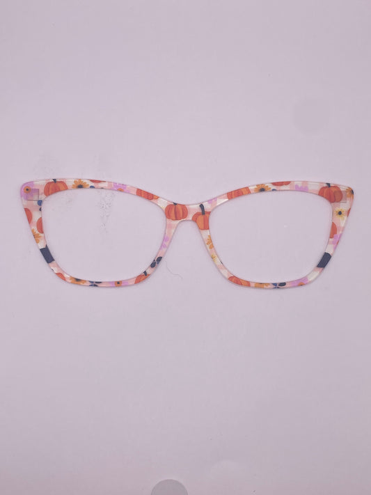 Black & Orange pumpkin plaid topper