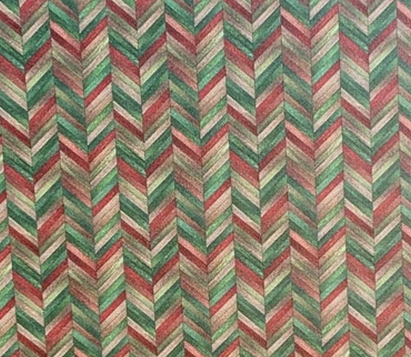 Christmas herringbone topper with earrings