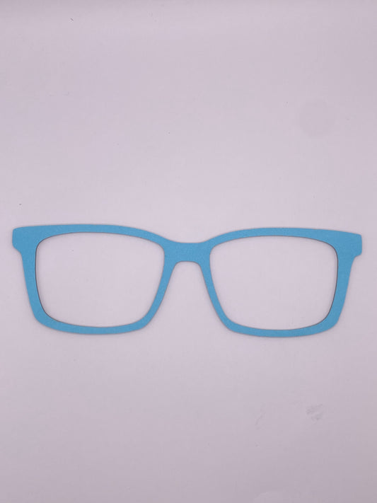 Solid pastel blue topper