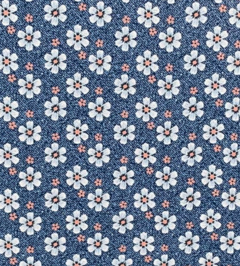 Denim & Daisies Topper w/earrings