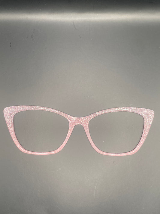 Pink Wanda w silver glitter