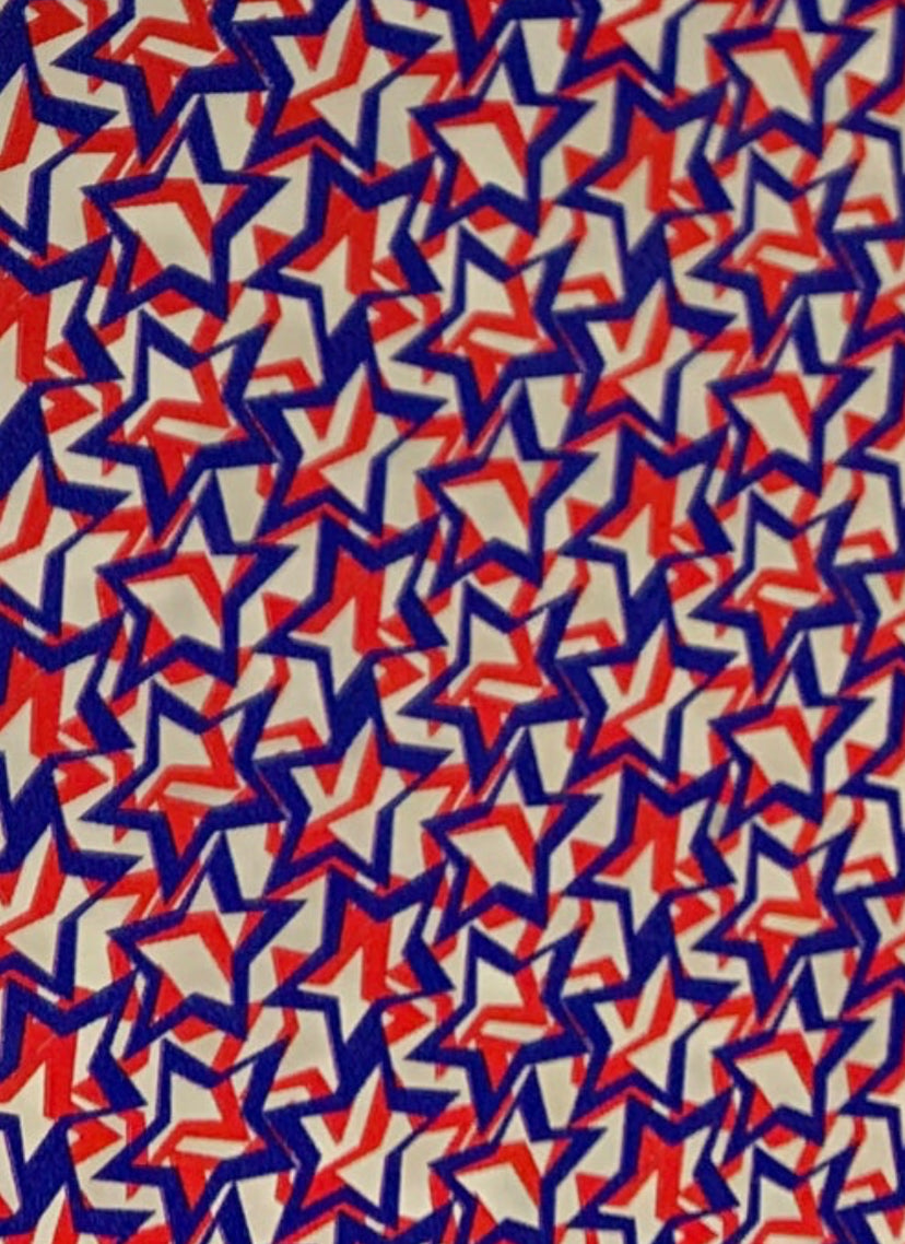 Patriotic stars Topper (clear)