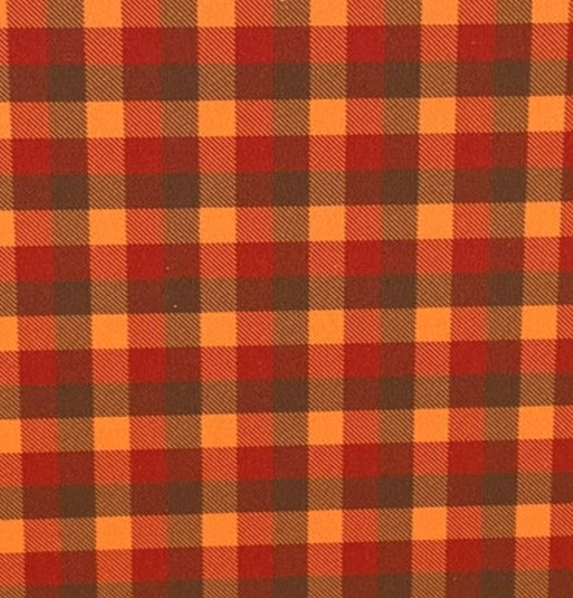 Fall plaid topper