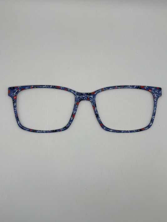 Patriotic poppies on denim topper