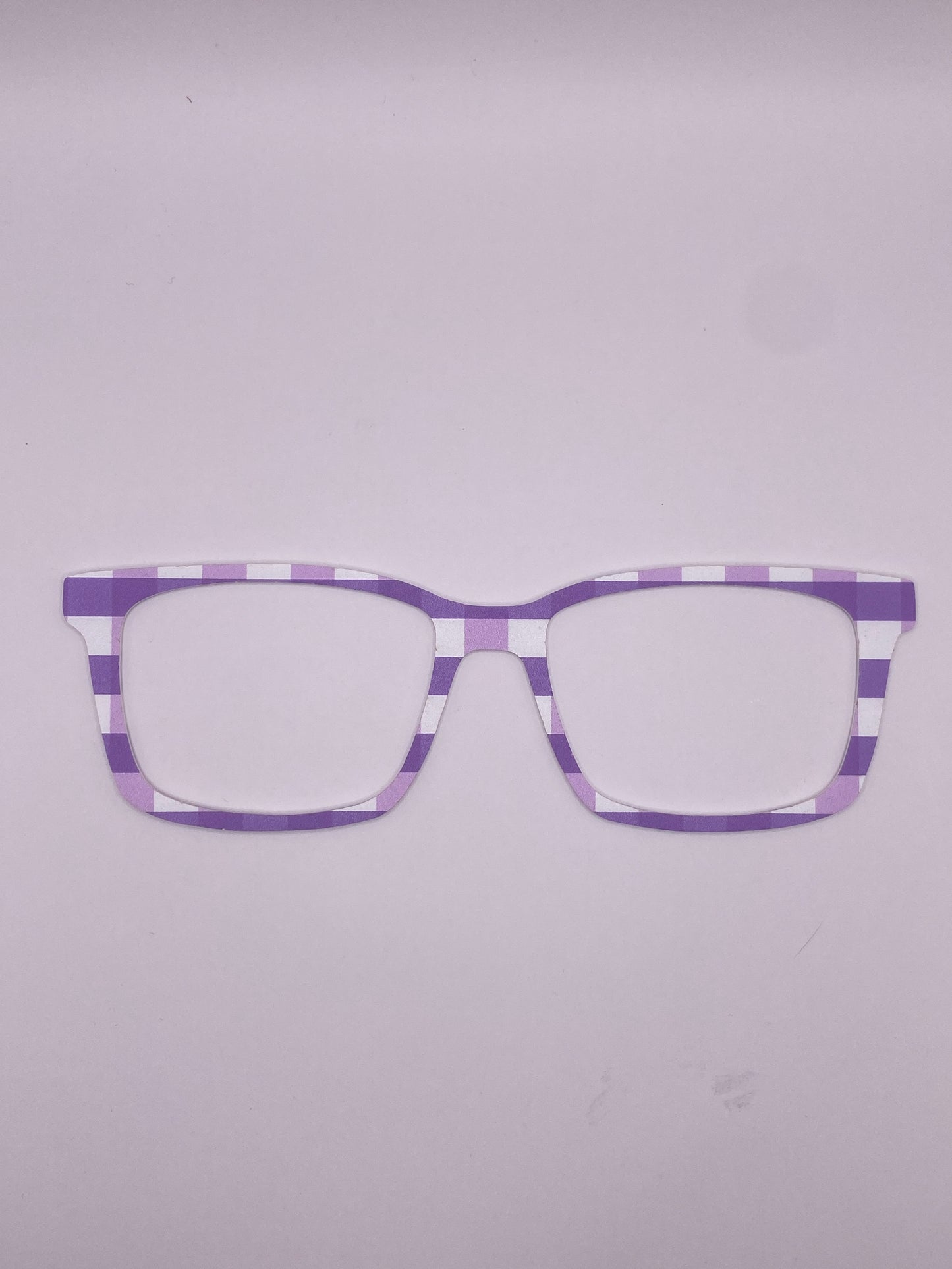 Purple plaid topper