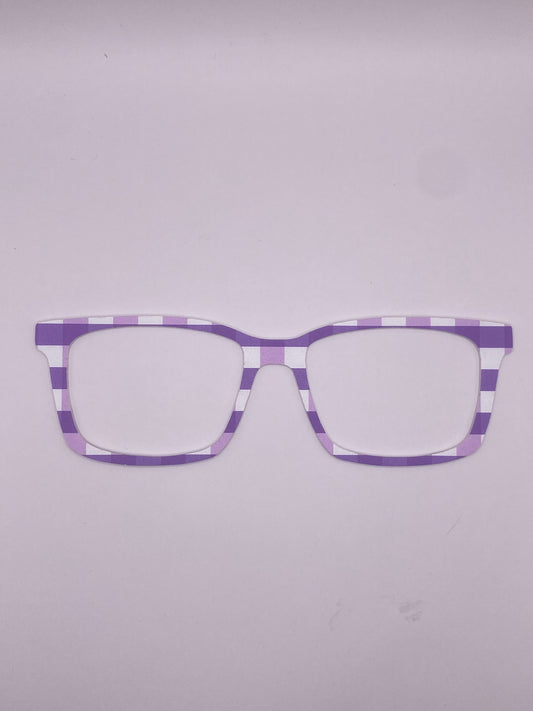 Purple plaid topper