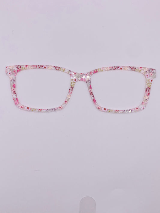 Dusty pink floral Topper (clear)