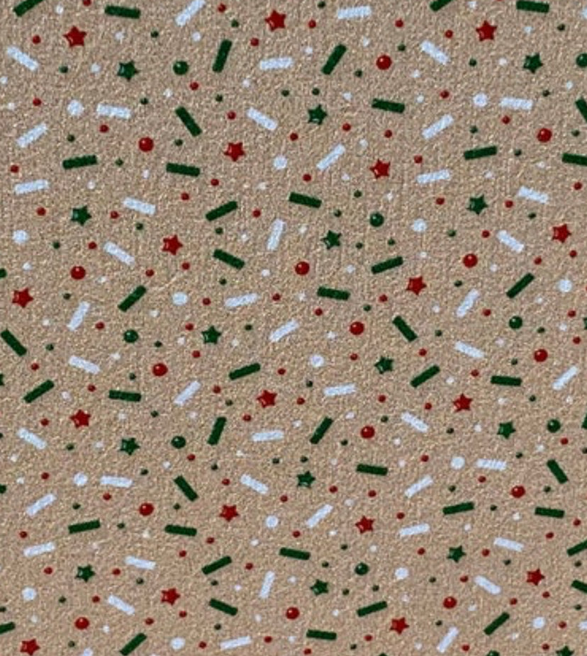Sugar cookie with sprinkles topper
