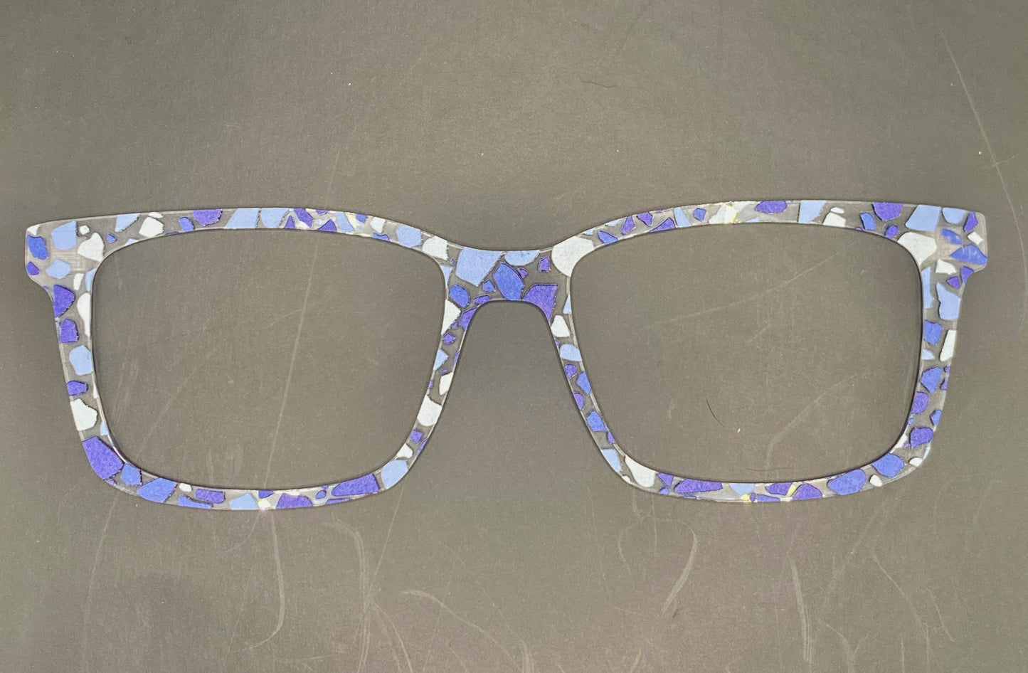 Blue Terrazzo topper (clear)