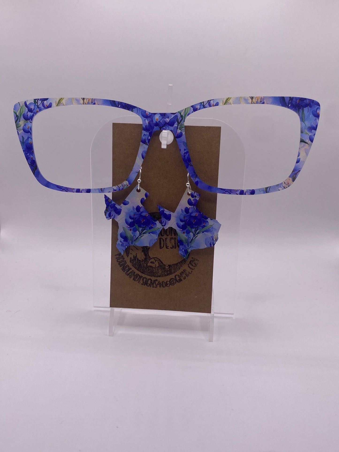 Blue Bonnets Topper With Earrings