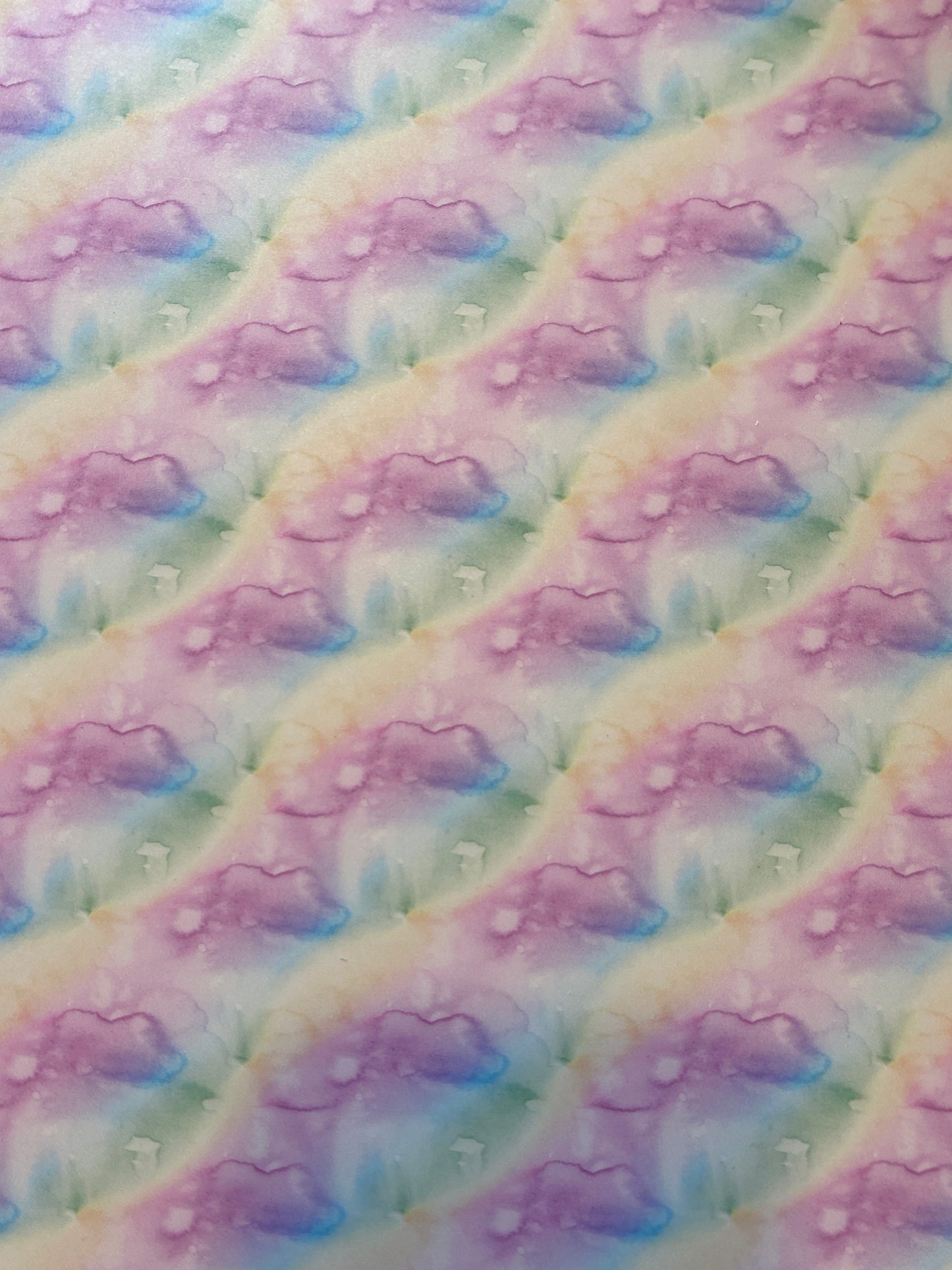 Pastel watercolor topper with earrings