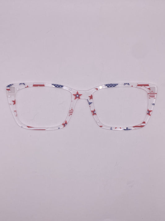 American flag stars topper (clear)