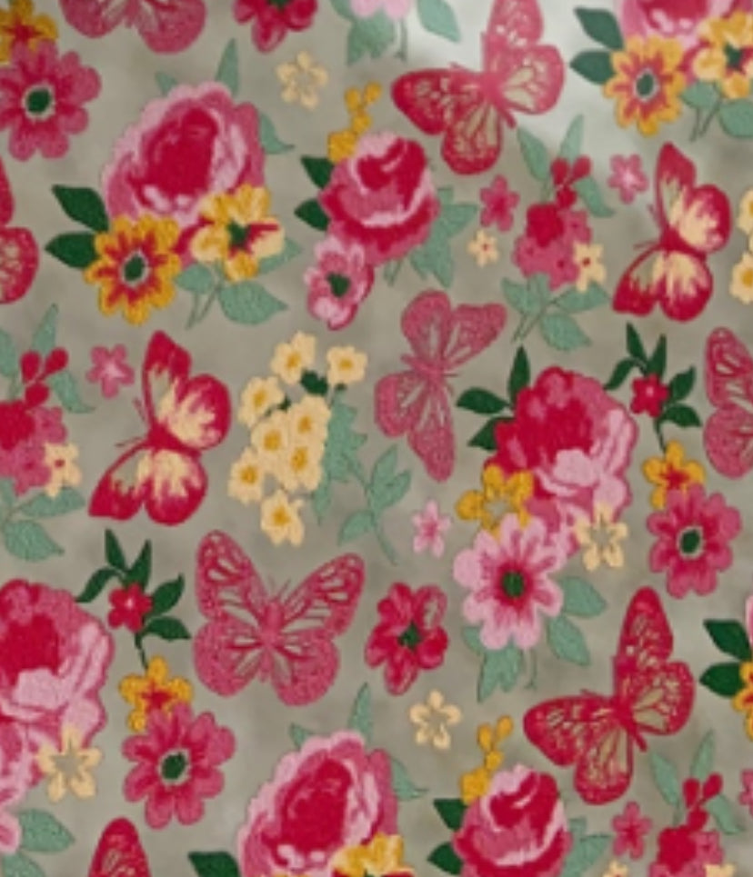 Floral Butterfly Topper (clear)