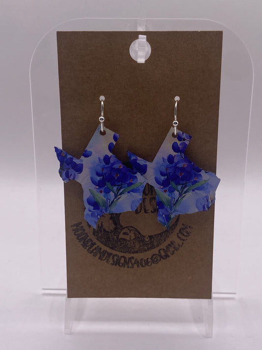 Blue bonnet Earrings