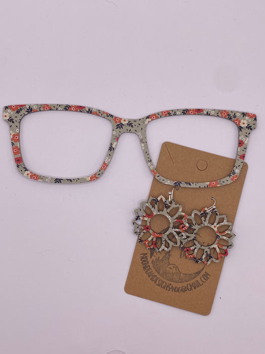 Floral Topper With Earrings