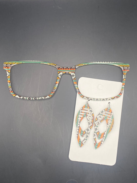 Aztec topper with earrings