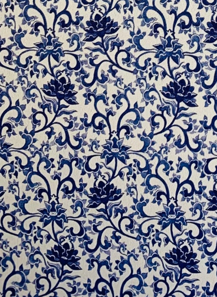 Blue China Topper