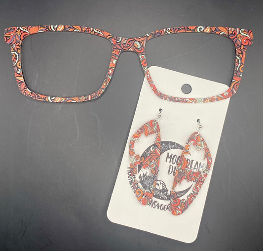 Fall filigree Topper With Earrings (clear)