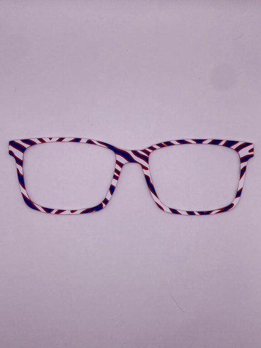 Red & blue Zebra topper