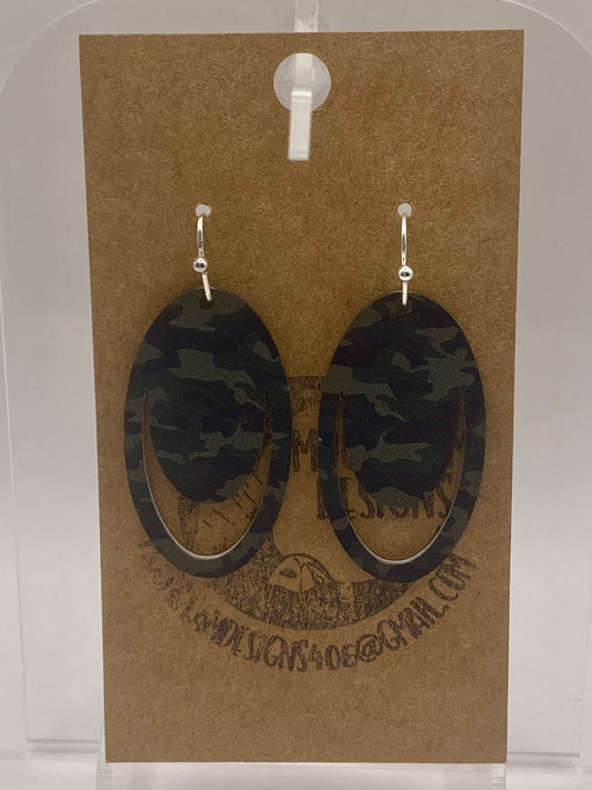 Camo earrings