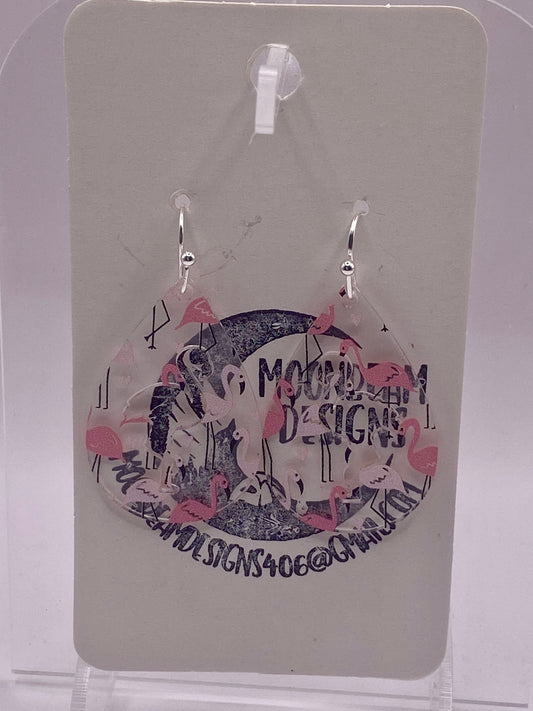 Flamingo earrings