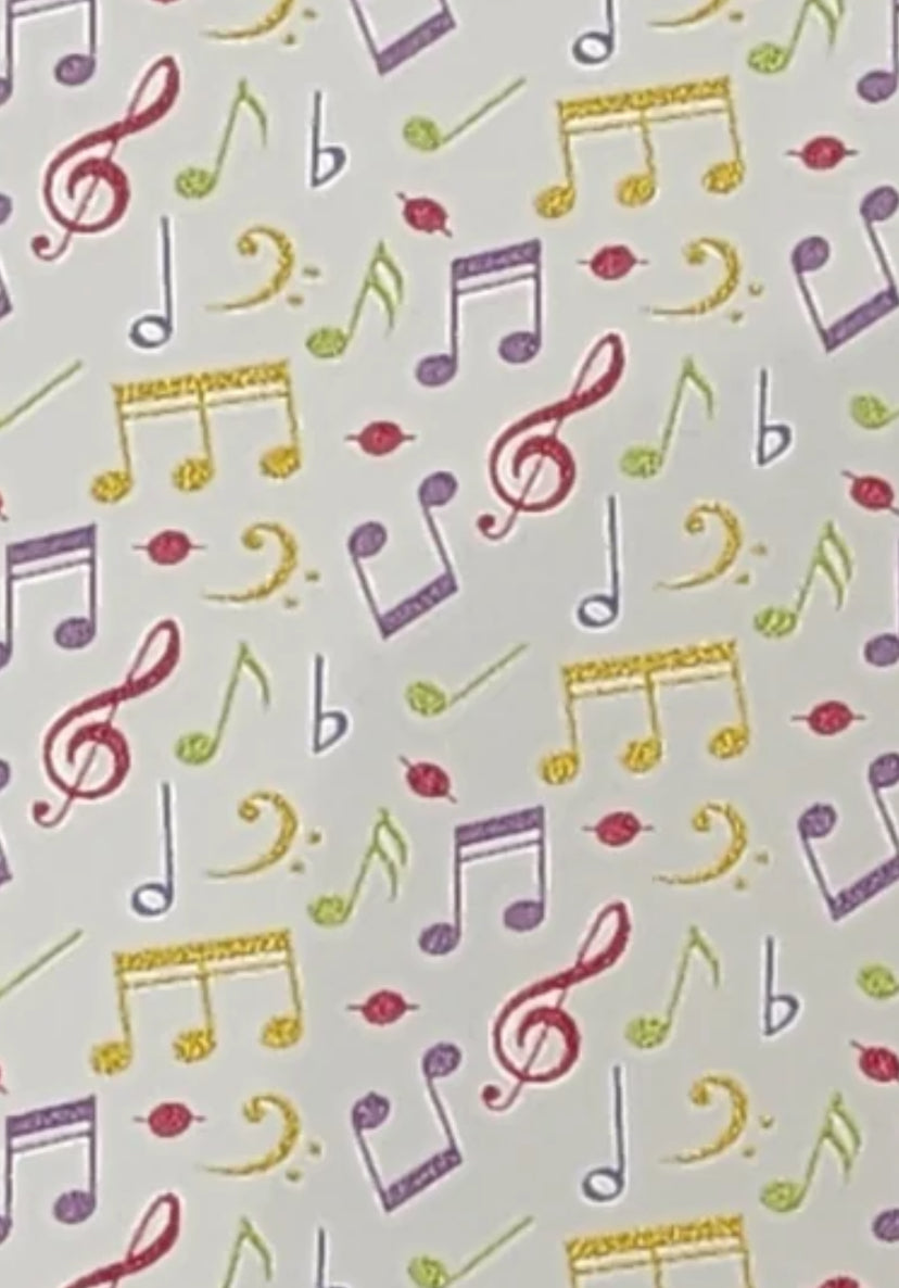 Colorful music Topper With Earrings (clear)