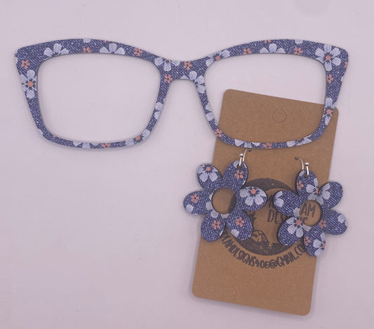 Denim & Daisies Topper w/earrings