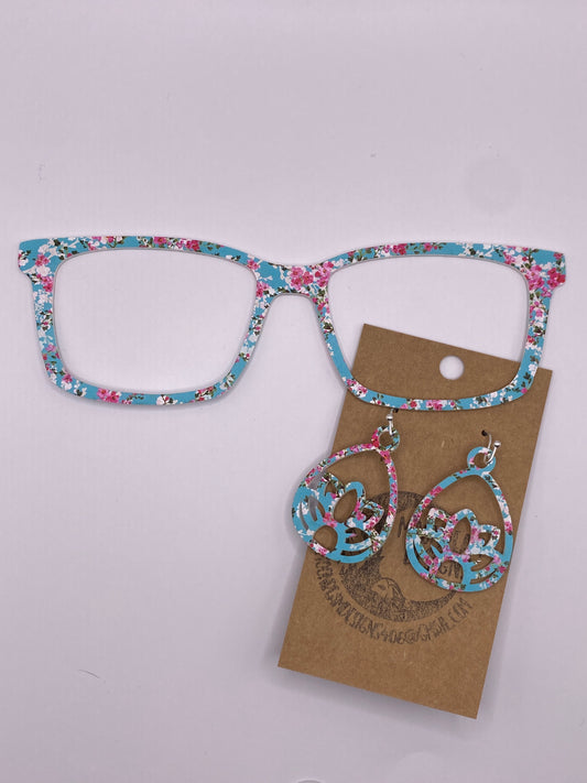 Cherry blossom Topper With Earrings