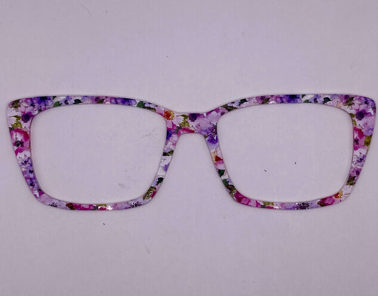 Watercolor floral Topper (clear)