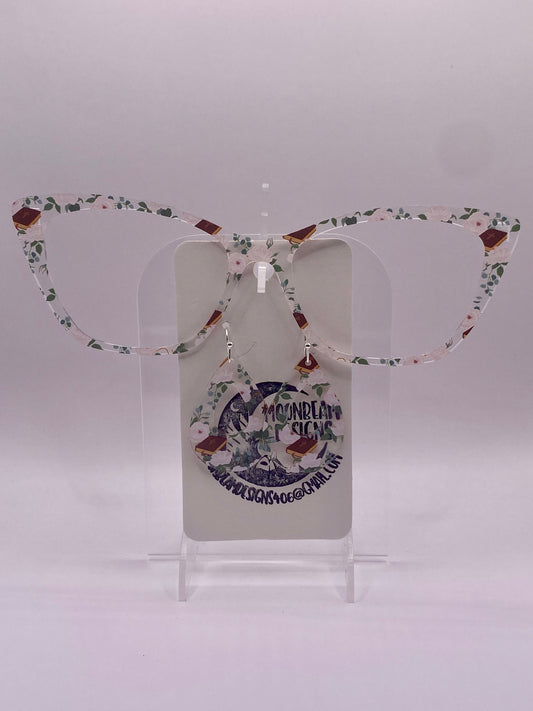 Bibles & flowers topper with earrings