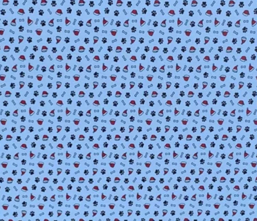 Santa paws topper with earrings