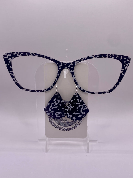 Composition notebook topper with earrings