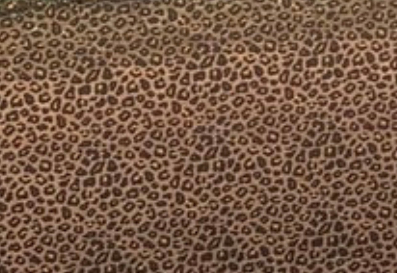 Micro leopard print topper clear