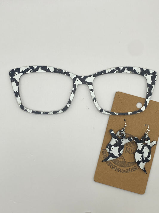 Happy ghosts toppper w/earrings