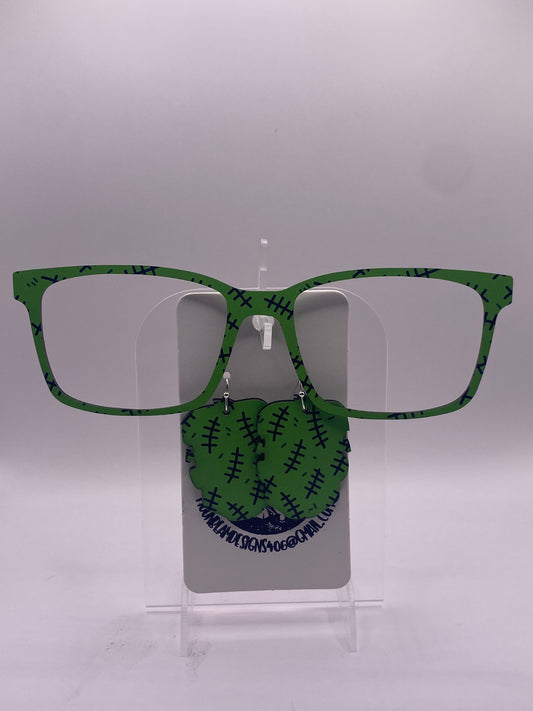 Frankenstein’s monster topper w earrings