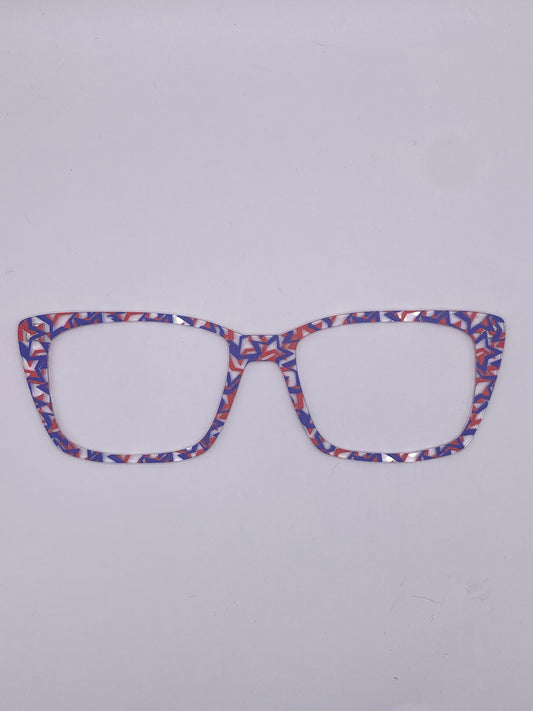 Patriotic stars Topper (clear)