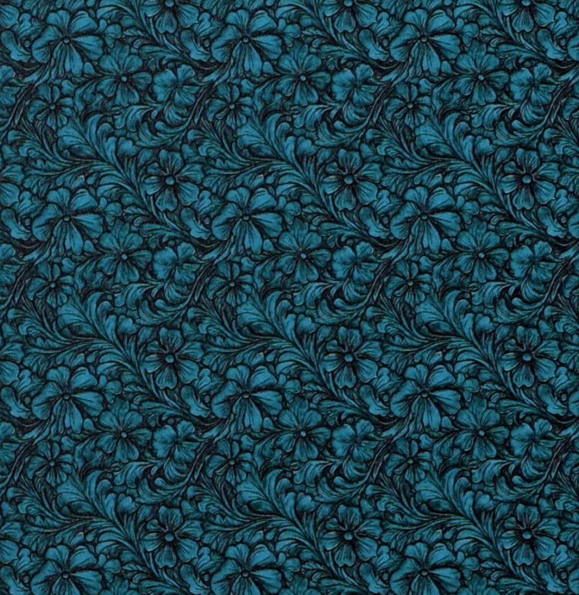 Tooled leather topper