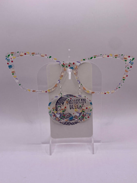 Tea time topper with earrings