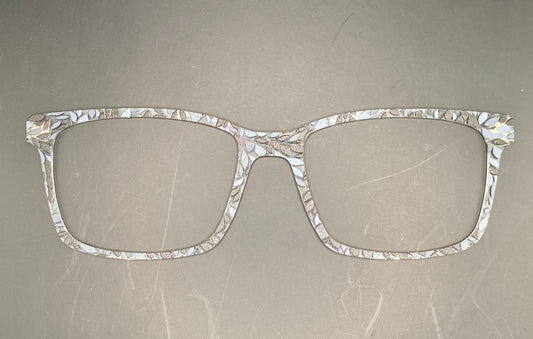 Grey scale sea glass Topper (clear)