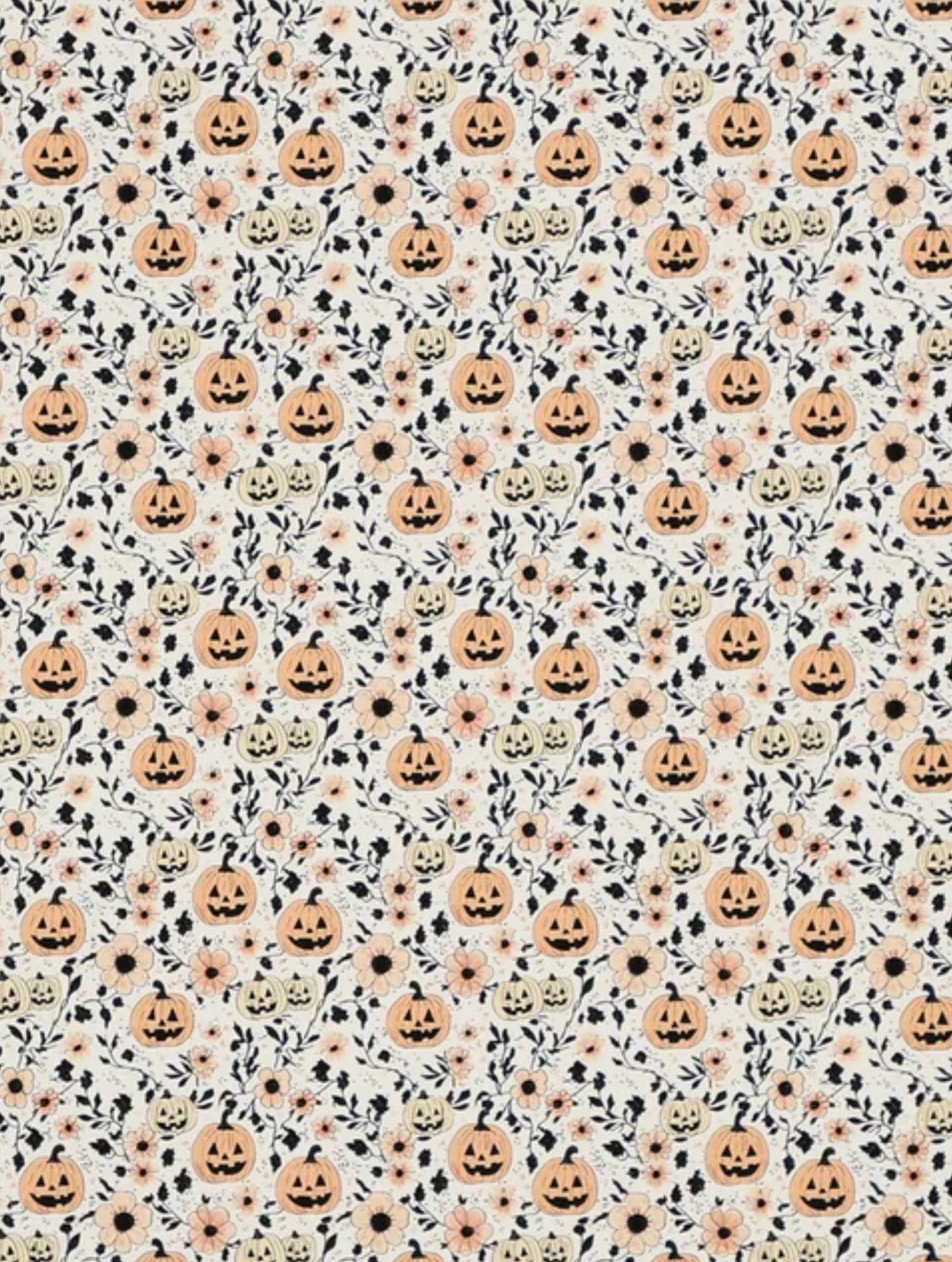 Transparent white pumpkin floral topper w/earrings