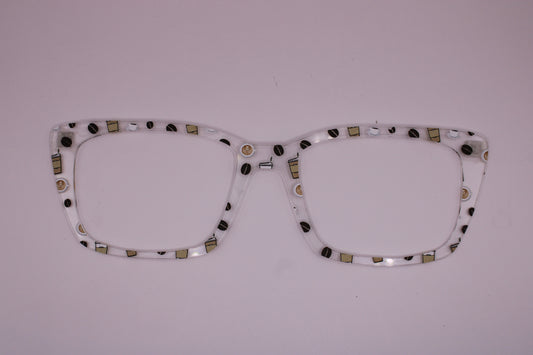 Coffee cups and beans Topper (clear)