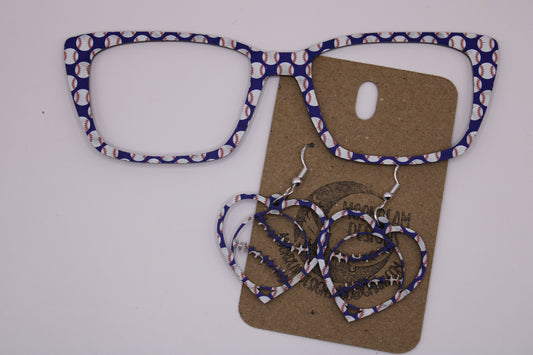Baseball Topper w/earrings